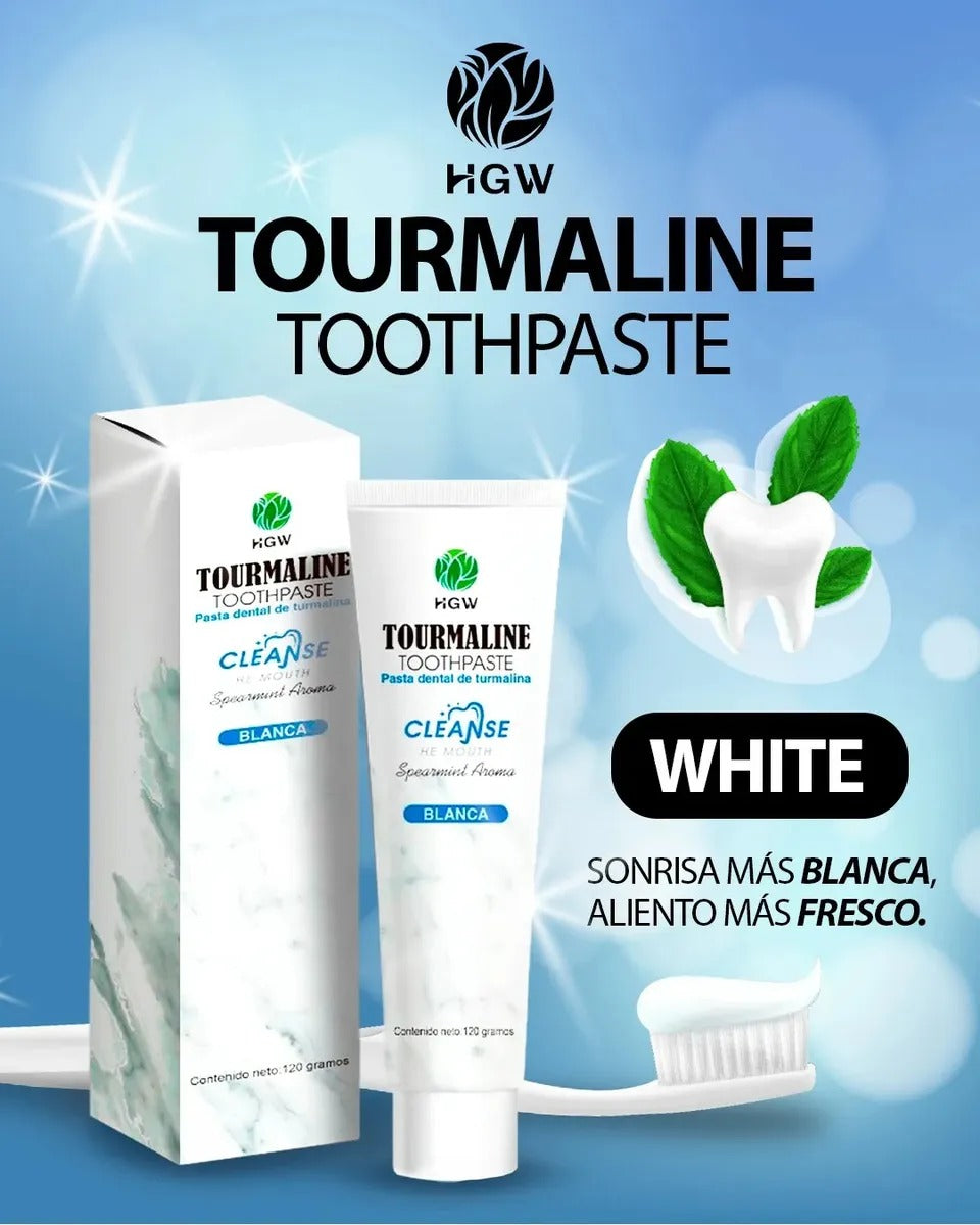 PASTA DE DIENTES DE MENTA CON TURMALINA BLANCA